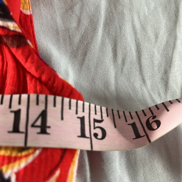 Conversations by Anthropologie Red Floral Off the Shoulder Sun Dress size 10 - Picture 7 of 12